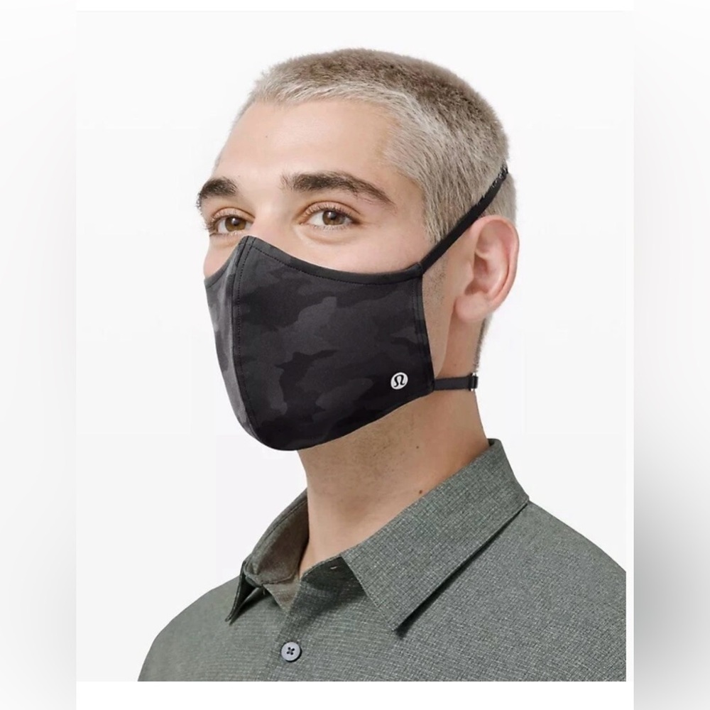 Lululemon Black Camo Face Mask
